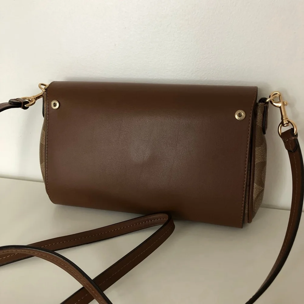 Coach Reversible Signature Coated Canvas Crossbody Bag - Picture 2 of 14